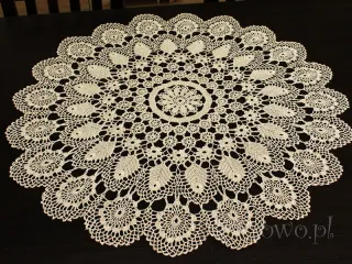 Serweta koniakowska Ø 70 beżowa