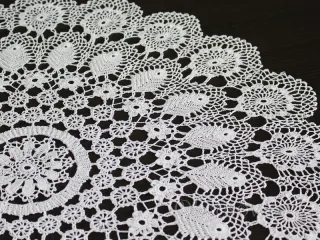 Koronka koniakowska Ø 60 biała