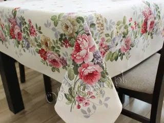 Obrus gobelin 140x350 RÓŻA ANGIELSKA