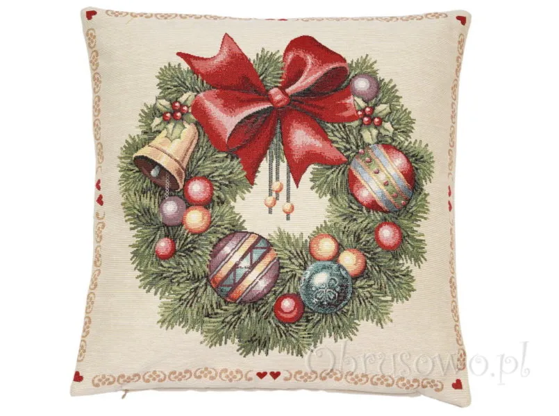 Poszewka świąteczna "WIANEK" 45x45