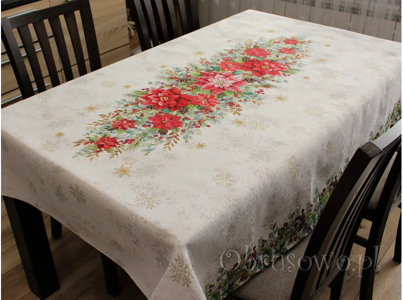 Obrus świąteczny 140x240 gobelin "Gwiazda betlejemska 3"