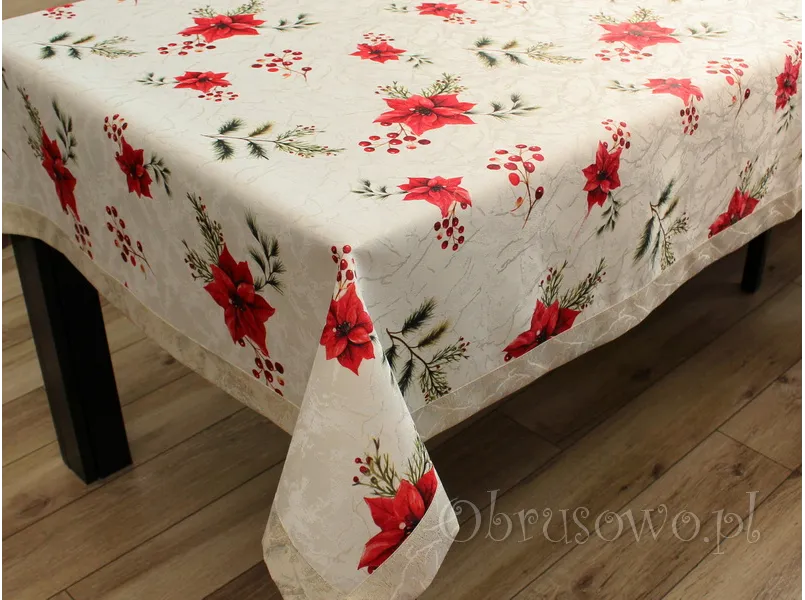 Obrus świąteczny 140x200 "Gwiazda betlejemska"
