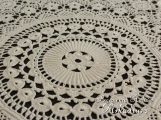 Serweta koniakowska Ø 95 cm ekri