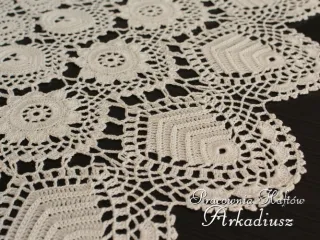 Serweta koniakowska Ø 95 cm ekri