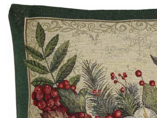 Poszewka świąteczna gobelinowa "świąteczny bukiet" 45x45