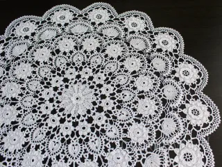 Koronka koniakowska Ø 70 biała