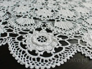 Koronka koniakowska Ø 70 biała