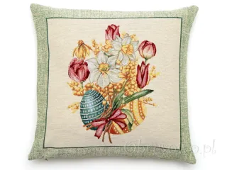 Poszewka wielkanocna gobelinowa „Bukiet” 45x45