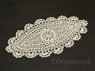 Serwetka szydełkowa 15x25 beżowa