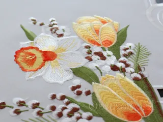 Bieżnik haftowany 40x110 "wiosenny bukiet"