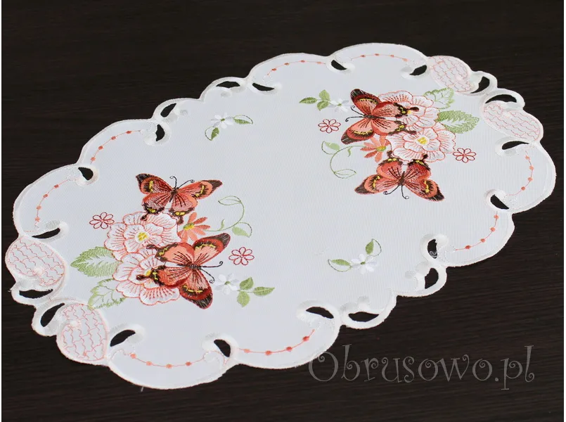 Bieżnik haftowany 30x70 "Motyle"