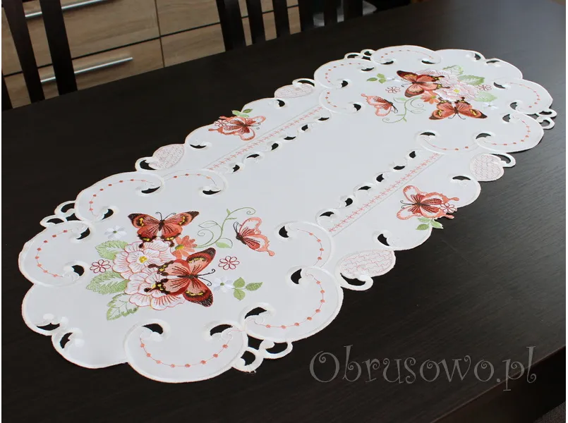 Bieżnik haftowany 40x90 "Motyle"