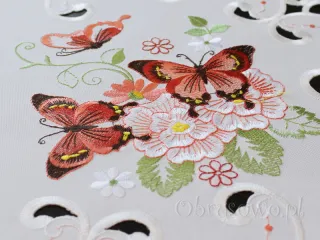 Bieżnik haftowany 40x90 "Motyle"