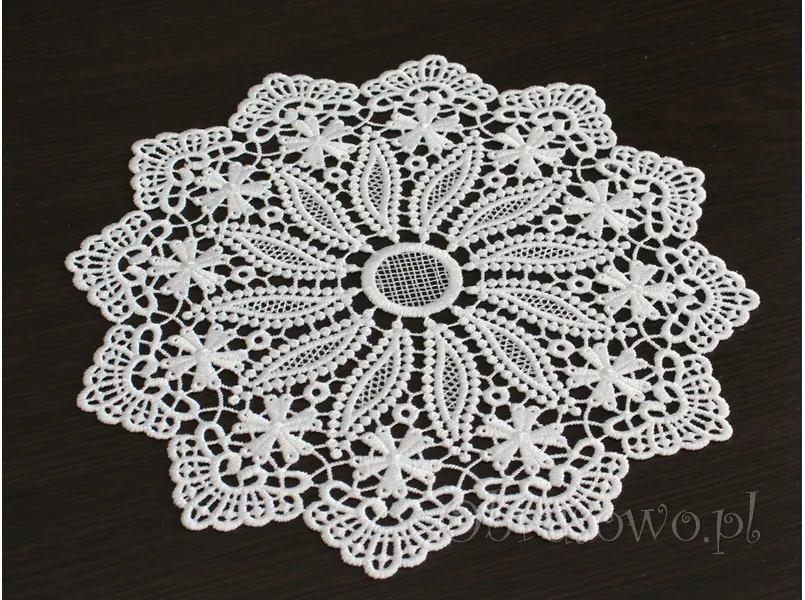 Serwetka gipiurowa Ø 30 biała