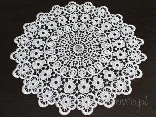 Serwetka gipiurowa Ø 40 biała