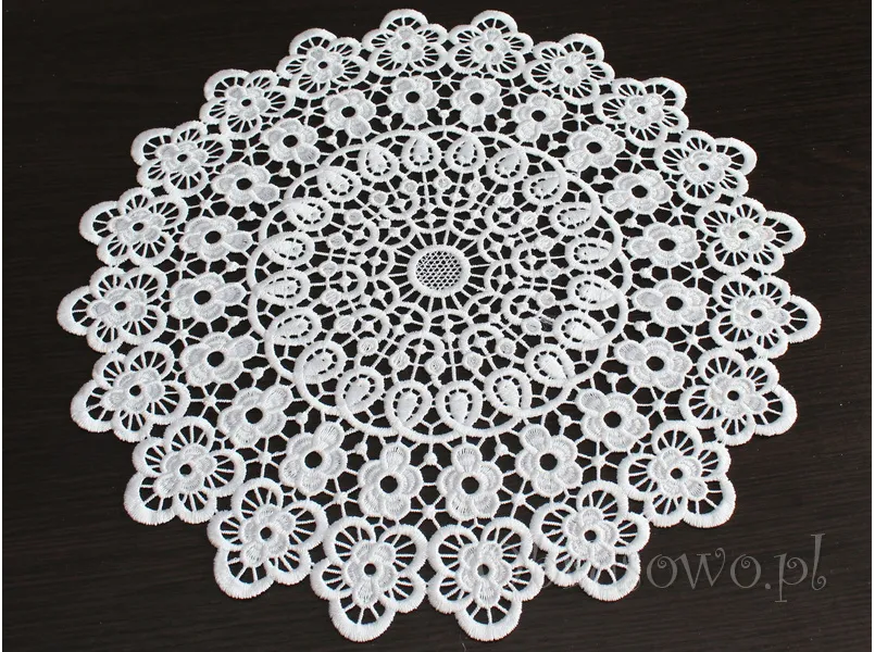 Serwetka gipiurowa Ø 40 biała