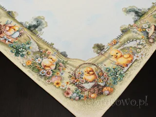 Wielkanocna serweta gobelinowa 98x98 „Piskle”