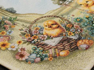 Wielkanocna serweta gobelinowa 98x98 „Piskle”