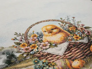 Wielkanocny bieżnik gobelinowy 42x140 „Piskle”