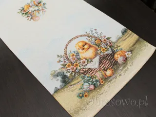 Wielkanocny bieżnik gobelinowy 38x100 „Piskle”