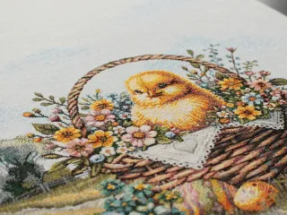 Wielkanocny bieżnik gobelinowy 38x100 „Piskle”