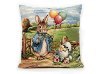 Poszewka gobelinowa "Wielkanocna rodzinka" 45x45