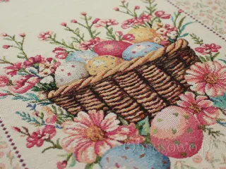 Bieżnik wielkanocny gobelinowy 42x140 "Kolorowe pisanki"