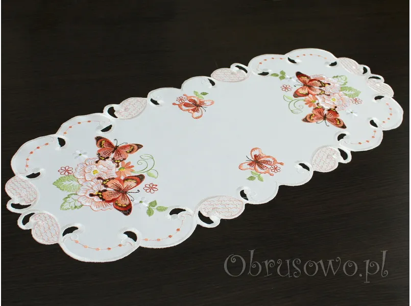 Bieżnik haftowany 30x70 "Motyle"