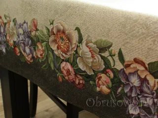 Okrągły obrus gobelin Ø 165 "Bukiet"