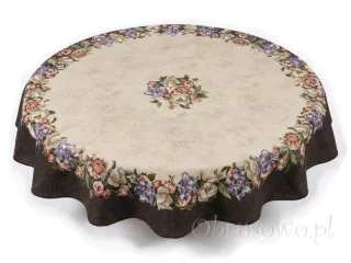 Okrągły obrus gobelin Ø 165 "Bukiet"