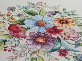 Obrus gobelinowy 140x180 FOLK KWIATY