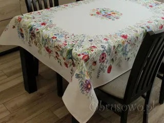 Obrus gobelinowy 140x280 FOLK KWIATY