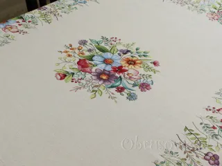 Obrus gobelinowy 140x280 FOLK KWIATY