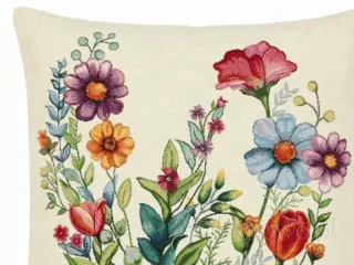 Poszewka gobelinowa FOLK KWIATY 45x45