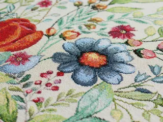 Gobelinowy bieżnik 42x140 FOLK KWIATY