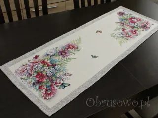 Bieżnik gobelinowy 38x100 "Margaretki"
