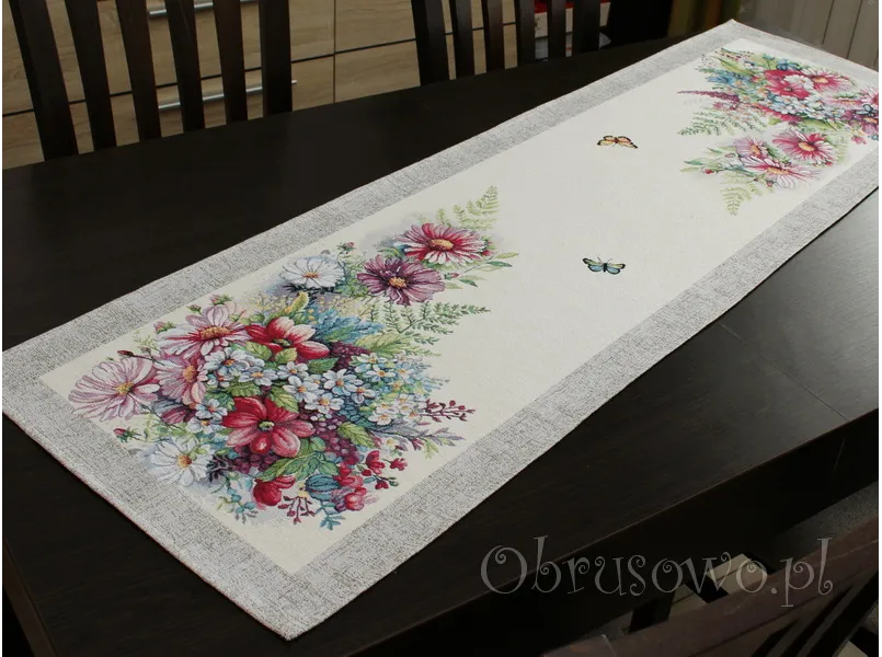 Bieżnik gobelinowy 42x140 "Margaretka"