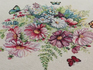 Poszewka gobelinowa 45x45 "Margaretki"