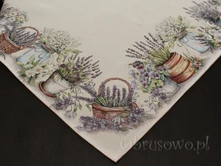 Gobelinowa serweta 98x98 "Polny ogródek"