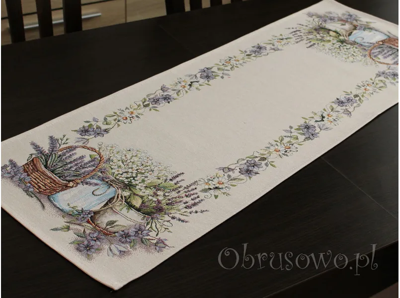 Gobelinowy bieżnik 38x100 "Polny ogródek"