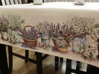 Gobelinowy obrus 140x180 "Polny ogródek"