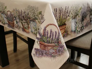 Gobelinowy obrus 140x180 "Polny ogródek"
