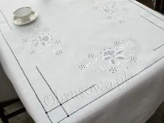 Obrus Makowski haft ręczny 140x205 (wz03)