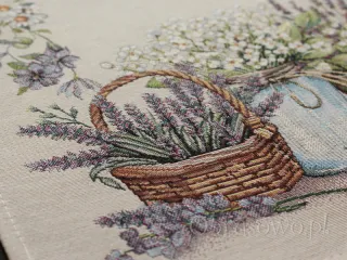Gobelinowy obrus okrągły Ø 140 "Polny ogródek"