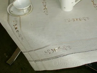 Serweta lnianopodobna z haftem 60x60
