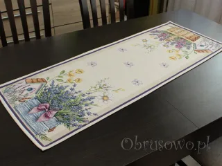 Gobelinowy bieżnik 38x100 "Wrzosy"
