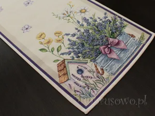 Gobelinowy bieżnik 38x100 "Wrzosy"