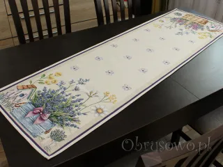 Gobelinowy bieżnik 42x140 "Wrzosy"