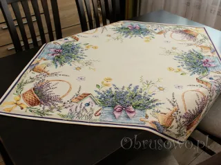 Gobelinowa serweta 90x90 "Wrzosy"