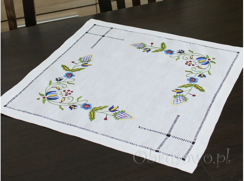 Serweta z haftem kaszubskim 50x50 (HRK01)